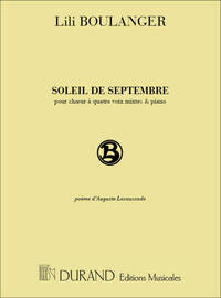 SOLEILS DE SEPTEMBRE CHANT
