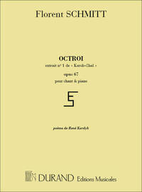 OCTROI CHANT-PIANO CHANT