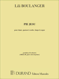 PIE JESU, POUR CHANT, QUATUOR A CORDES,