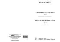 TROIS PETITES RAPSODIES, OPUS 21 VIOLON