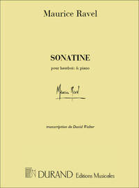 SONATINE HAUTBOIS-PIANO (DAVID WALTER) HAUTBOIS