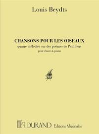 CHANS. POUR LES OISEAUX VOIX ELEVEE-PIANO (P.FORT  CHANT