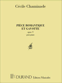 PIECE ROMANTIQUE ET GAVOTTE OP.9 PIANO PIANO