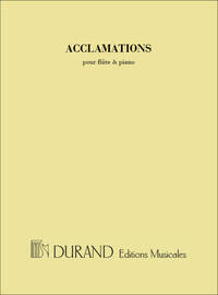 ACCLAMATIONS FLUTE-PIANO FLUTE TRAVERSIERE