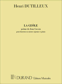 LA GEOLE CHANT-PIANO  CHANT