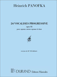 24 VOCALISES PROGRESSIVES OP 81 CHANT
