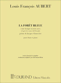 LA FORET BLEUE CHANT-PIANO  CHANT