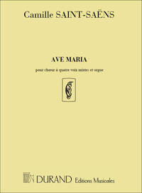 AVE MARIA 4 VOIX-PIANO (EN FA MAJEUR) CHANT