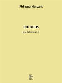 DIX DUOS CLARINETTE