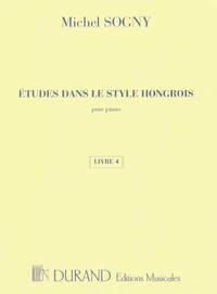 ETUDES DANS LE STYLE HONGROIS - LIVRE 4 PIANO