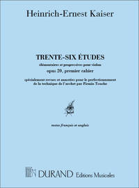 36 ETUDES OP. 20 - VOL. 1 VIOLON