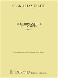 PIECE ROMANTIQUE ET GAVOTTE 2 PIANOS PIANO
