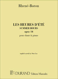 HEURES D'ETE OP 14 CHT-PIANO  CHANT