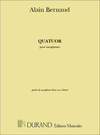 QUATUOR, POUR SAXOPHONE TENOR EN SI BEMOL  SAXOPHONE