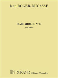 BARCAROLLE N 3 PIANO