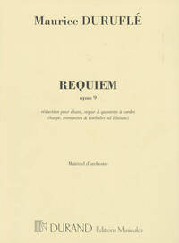 REQUIEM OPUS 9 -ENSEMBLE DE PARTITIONS