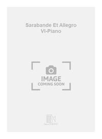 SARABANDE ET ALLEGRO VL-PIANO VIOLON