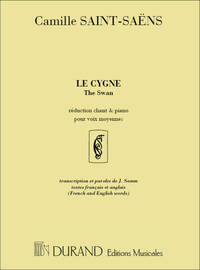 LE CYGNE THE SWAN REDUCTION CHANT ET PIANO CHANT