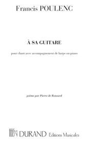 A SA GUITARE CHANT-PIANO  CHANT