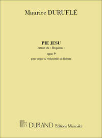 PIE JESU MEZZO-ORGUE-CELLO AD LIB.. (TON ORIGINAL CHANT