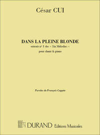 DANS LA PLAINE BLONDE CHANT
