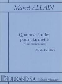 14 ETUDES POUR CLARINETTE (D'APRES CZERNY) CLARINETTE