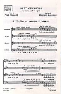 7 CHANSONS: 5 - BELLE ET RESSEMBLANTE CHANT