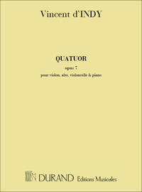 QUATUOR OP 7 VIOLON-ALTO-VLC-PIANO MUSIQUE D'ENSEMBLE