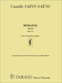 ROMANCE OP 51 CLARINETTE-PIANO (PIGUET) CLARINETTE
