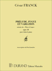 PRELUDE FUGUE ET VARIATIONS VL-PIANO VIOLON