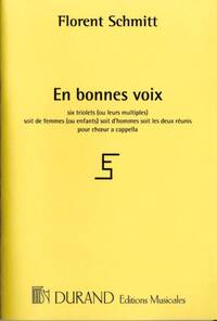 EN BONNES VOIX, OPUS 91 CHANT