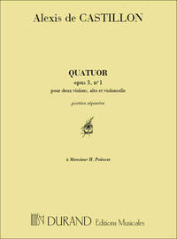 QUATUOR OP 3 PARTIES MUSIQUE D'ENSEMBLE