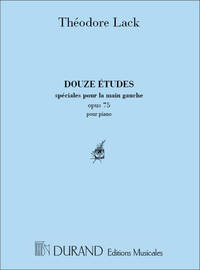 12 ETUDES MAIN GAUCHE PIANO PIANO