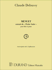 MENUET FLUTE-PIANO (PETITE SUITE) FLUTE TRAVERSIERE