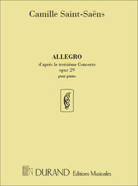 ALLEGRO OP 29 PIANO (D'APRES LE 3 CONCERTO PIANO) PIANO