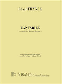CANTABILE EXTRAIT DES CEUVRES D'ORGUE PIANO
