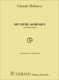 DEUXIEME ARABESQUE POUR FLUTE ET PIANO FLUTE TRAVERSIERE