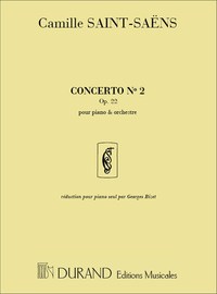 CAMILLE SAINT-SAENS : CONCERTO NO2 OPUS 22 - REDUCTION POUR PIANO SEUL PAR GEORGES BIZET