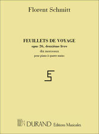 FEUILLETS DE VOYAGE OPUS 26 - II LIVRE PIANO