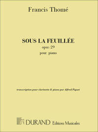 SOUS LA FEUILLE CLARINET CLARINETTE