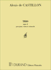 TRIO OP 4 VL-VLC-PIANO MUSIQUE D'ENSEMBLE