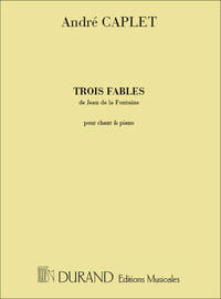 3 FABLES DE JEAN DE LA FONTAINE MEZZO-PIANO  CHANT