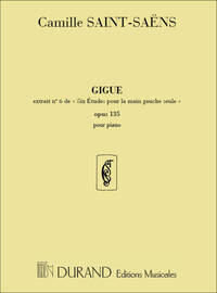 GIGUE OP 135 N 6 PIANO OP (EXTRAIT ETUDES MAIN PIANO