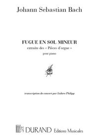 JOHANN SEBASTIAN BACH :  FUGUE EN SOL MINEUR, BWV 578 EXTRAIT DES PIECES D'ORGUE