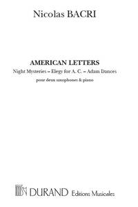 AMERICAN LETTERS -PARTITION+PARTIES SEPAREES