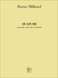 QUATUOR OP 417 PIANO -VL-VLA-VLC MUSIQUE D'ENSEMBLE