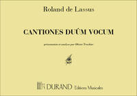 CANTIONES DUUM VOCUM PRESENTATION ET ANALYSE FORMATION MUSICALE