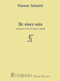 DE VIVES VOIX CHANT