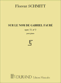 HOMMAGE FAURE PIANO PIANO