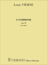 SYMPHONIE N 3 OP 28 ORGUE